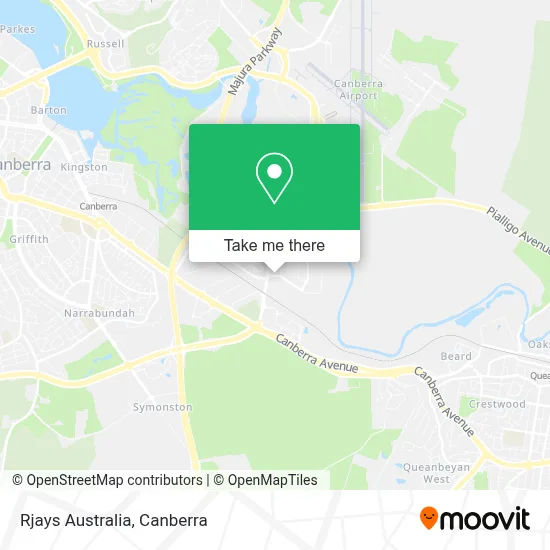 Mapa Rjays Australia