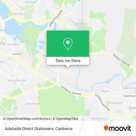 Adelaide Direct Stationers map