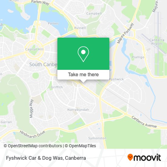 Fyshwick Car & Dog Was map