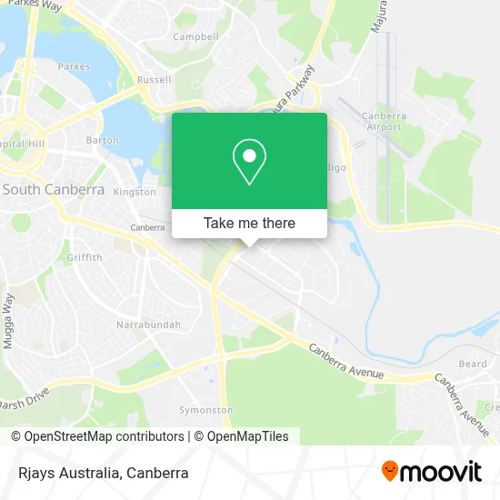 Mapa Rjays Australia