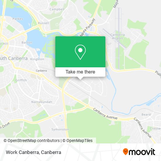Work Canberra map