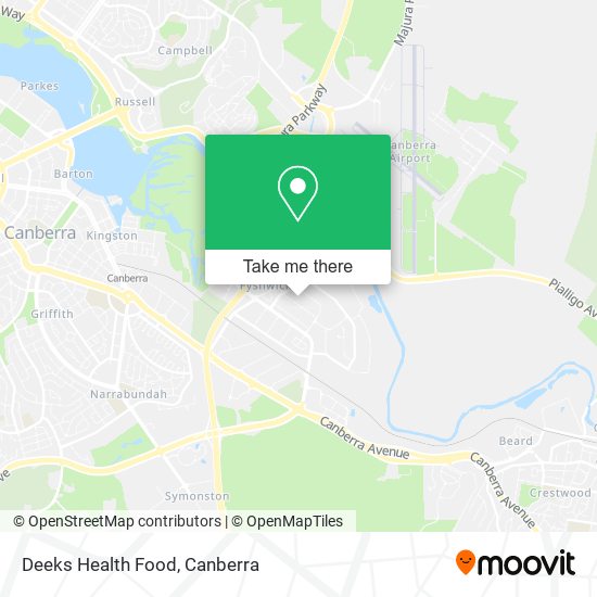 Deeks Health Food map