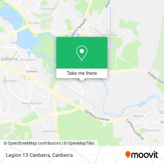 Legion 13 Canberra map