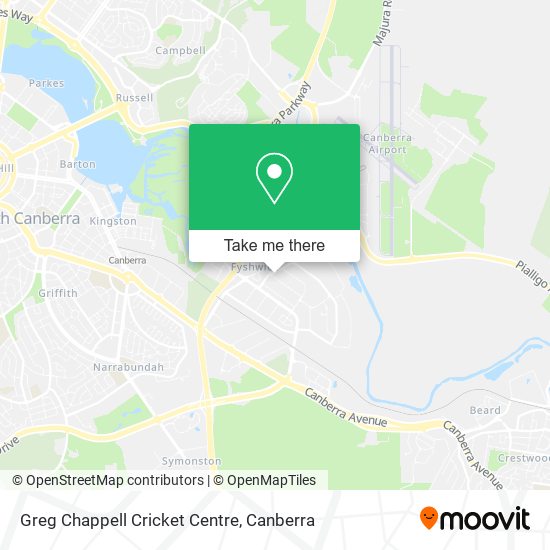 Mapa Greg Chappell Cricket Centre