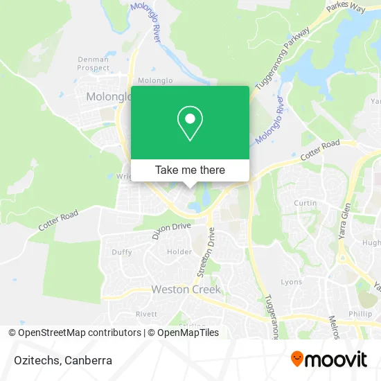 Ozitechs map