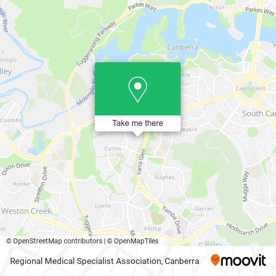 Regional Medical Specialist Association map