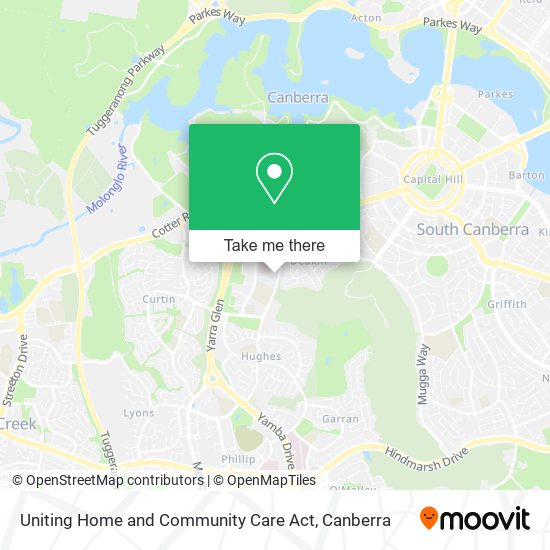 Mapa Uniting Home and Community Care Act