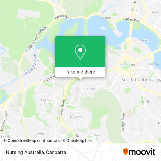 Nursing Australia map