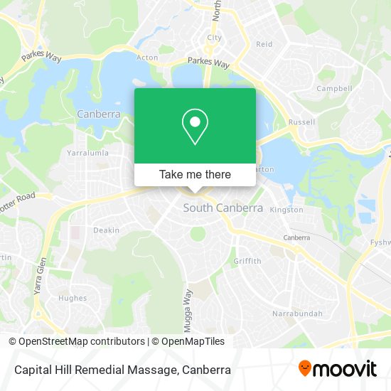 Capital Hill Remedial Massage map