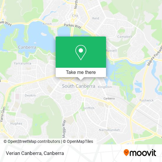 Verian Canberra map