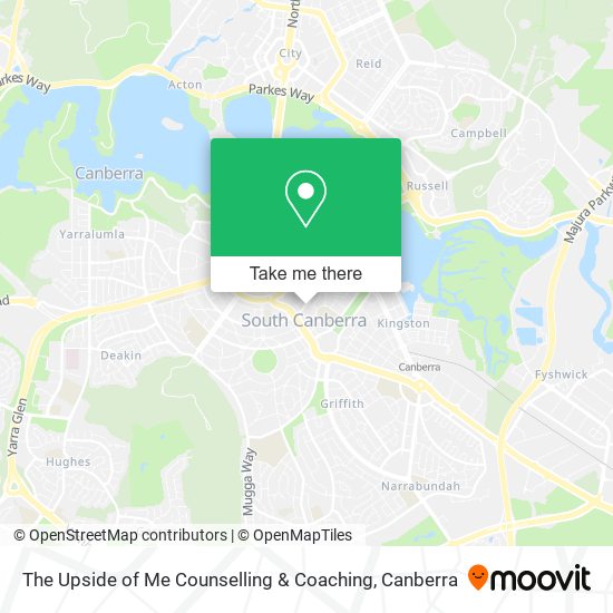 Mapa The Upside of Me Counselling & Coaching