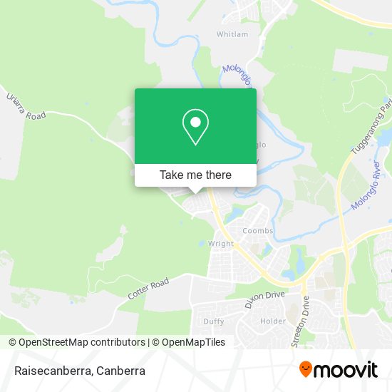 Raisecanberra map