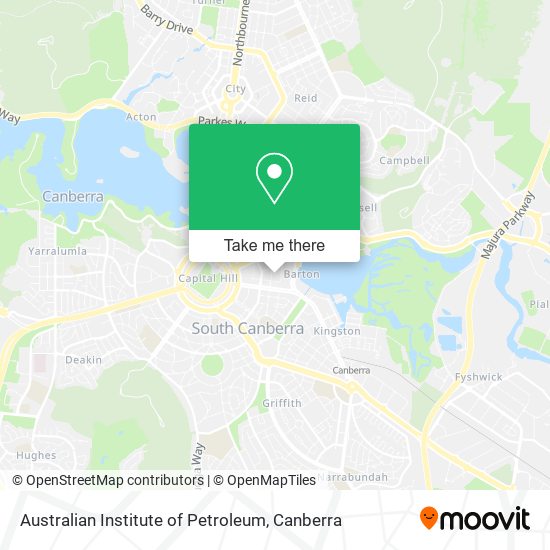 Mapa Australian Institute of Petroleum