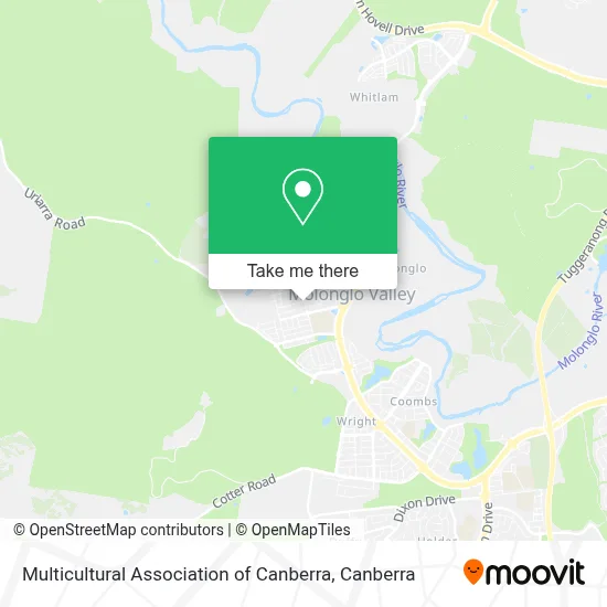 Mapa Multicultural Association of Canberra