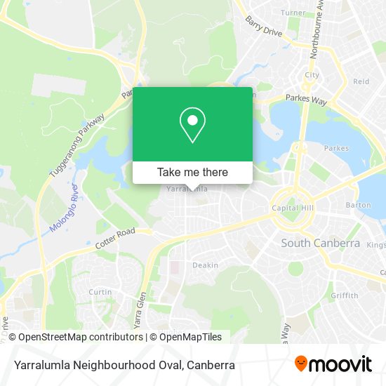 Yarralumla Neighbourhood Oval map