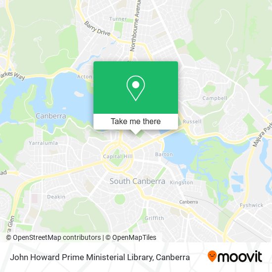 John Howard Prime Ministerial Library map