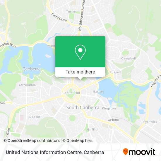 United Nations Information Centre map