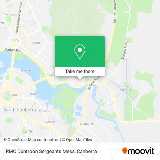 RMC Duntroon Sergeants Mess map