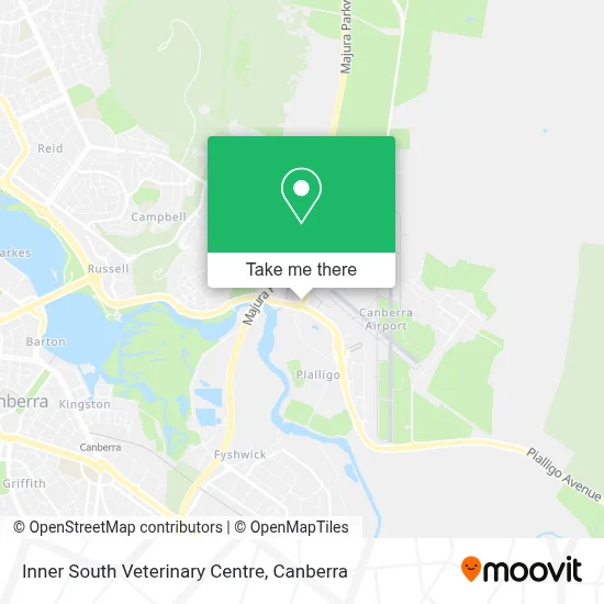 Mapa Inner South Veterinary Centre