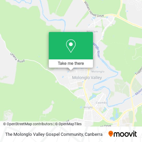 The Molonglo Valley Gospel Community map