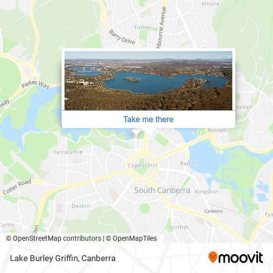 Lake Burley Griffin map