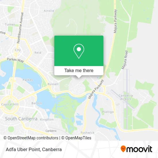 Mapa Adfa Uber Point