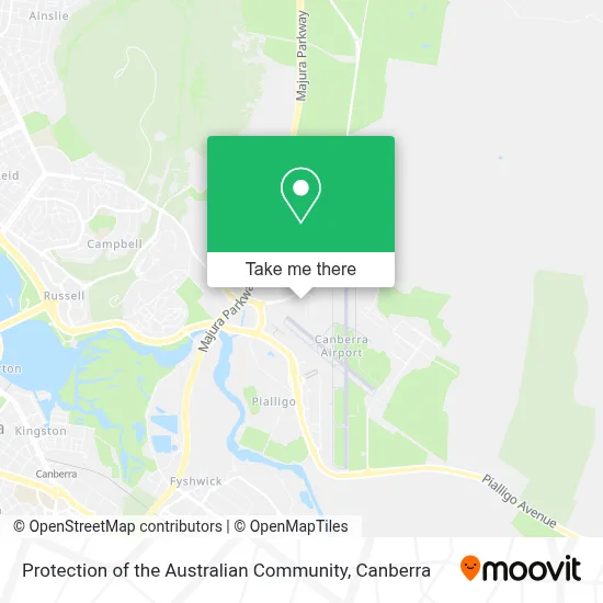 Mapa Protection of the Australian Community