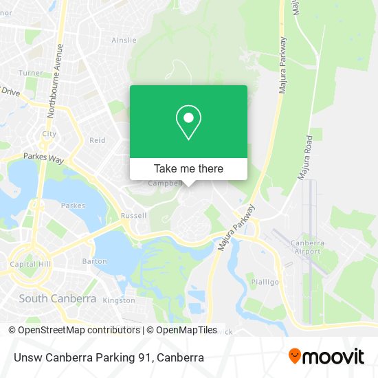 Unsw Canberra Parking 91 map