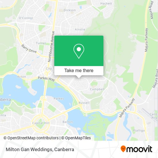 Milton Gan Weddings map