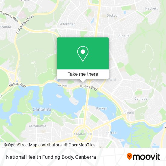 National Health Funding Body map