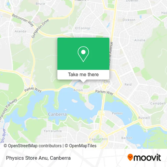 Mapa Physics Store Anu
