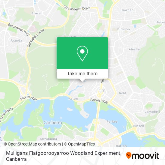 Mulligans Flatgoorooyarroo Woodland Experiment map