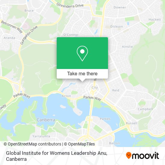 Global Institute for Womens Leadership Anu map
