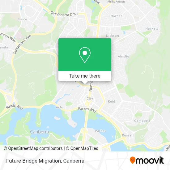 Mapa Future Bridge Migration