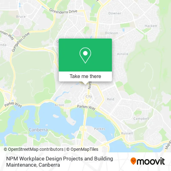 NPM Workplace Design Projects and Building Maintenance map