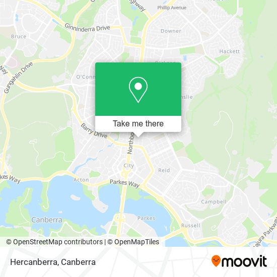 Hercanberra map