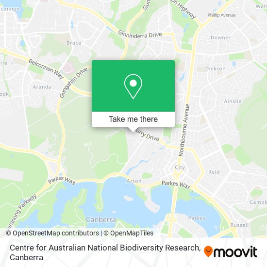 Centre for Australian National Biodiversity Research map