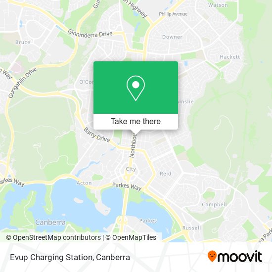 Evup Charging Station map