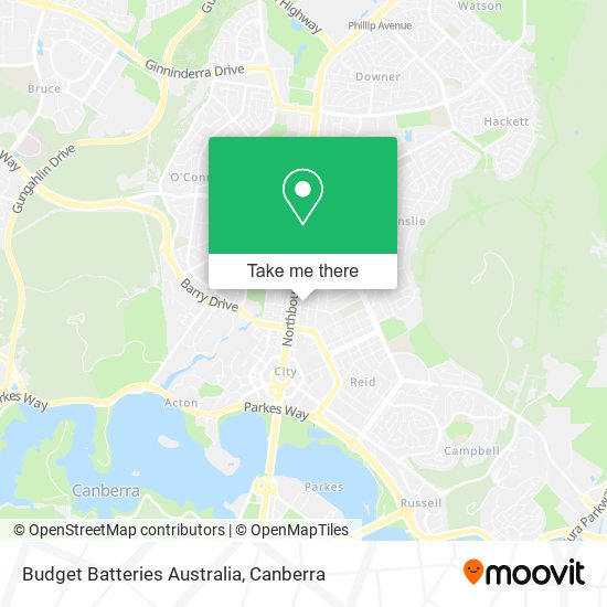 Budget Batteries Australia map