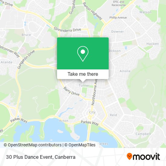 30 Plus Dance Event map