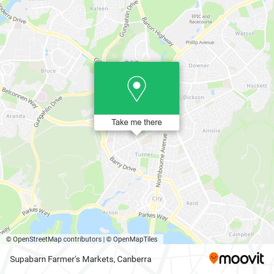 Supabarn Farmer's Markets map
