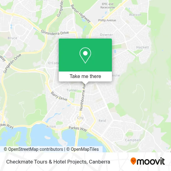 Mapa Checkmate Tours & Hotel Projects