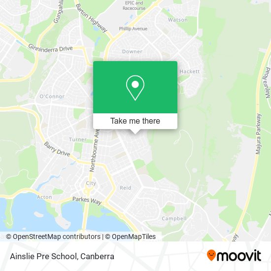 Ainslie Pre School map