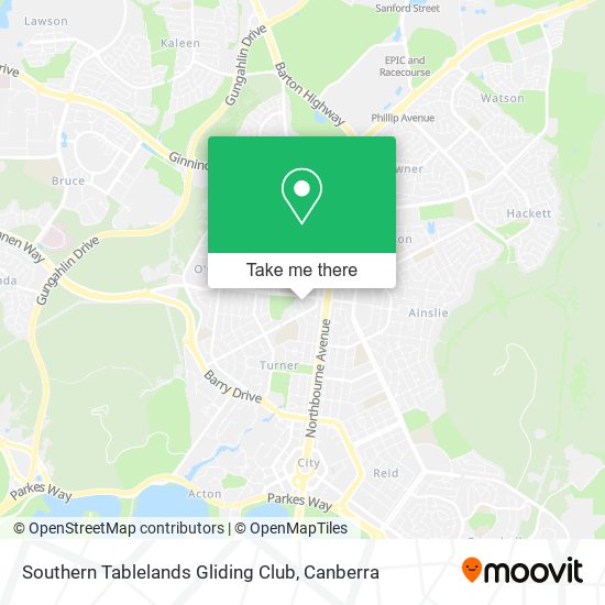 Southern Tablelands Gliding Club map