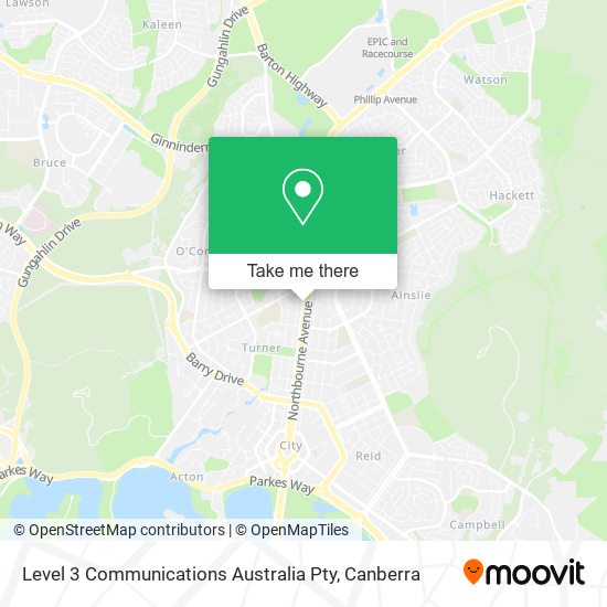 Level 3 Communications Australia Pty map
