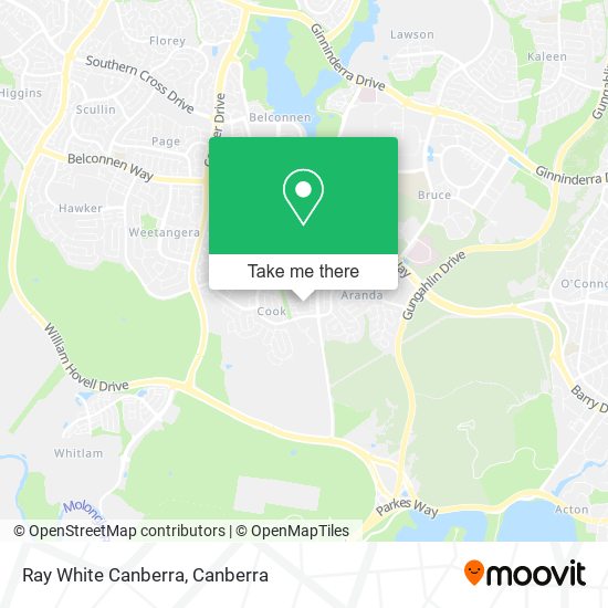 Ray White Canberra map