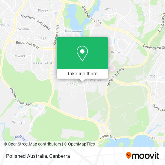 Polished Australia map