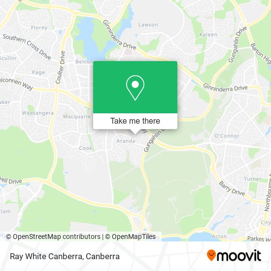 Mapa Ray White Canberra
