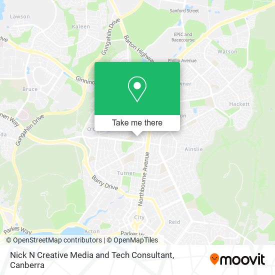 Nick N Creative Media and Tech Consultant map