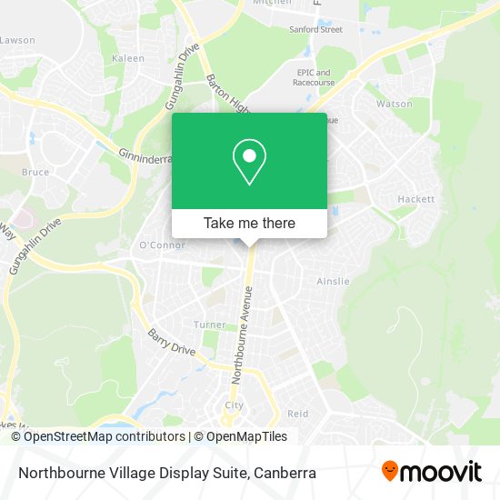 Northbourne Village Display Suite map